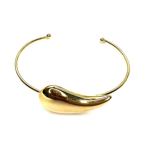 Bracelete vírgula banho ouro 18k