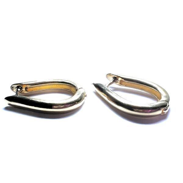 Brinco Ferradura Click Banho Ouro 18k